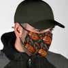 Fox Feather Pattern Print Face Mask-grizzshop