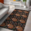 Fox Feather Pattern Print Floor Mat-grizzshop