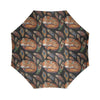 Fox Feather Pattern Print Foldable Umbrella-grizzshop