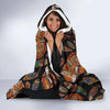 Fox Feather Pattern Print Hooded Blanket-grizzshop
