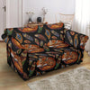 Fox Feather Pattern Print Loveseat Cover-grizzshop