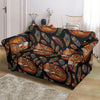 Fox Feather Pattern Print Loveseat Cover-grizzshop