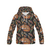 Fox Feather Pattern Print Men Pullover Hoodie-grizzshop