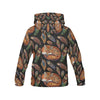 Fox Feather Pattern Print Men Pullover Hoodie-grizzshop