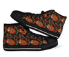 Fox Feather Pattern Print Men Women's High Top Shoes-grizzshop