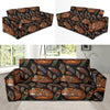 Fox Feather Pattern Print Sofa Covers-grizzshop