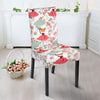 Fox Girl Flower Pattern Print Chair Cover-grizzshop