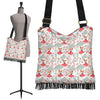 Fox Girl Flower Pattern Print Crossbody Bags-grizzshop