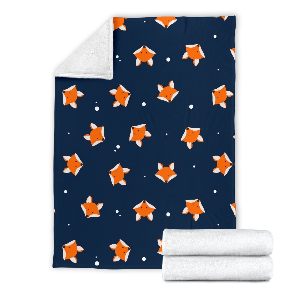 Fox Pattern Print Blanket-grizzshop
