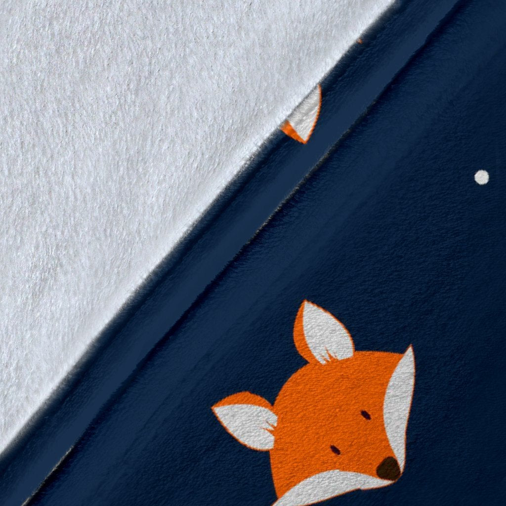 Fox Pattern Print Blanket-grizzshop
