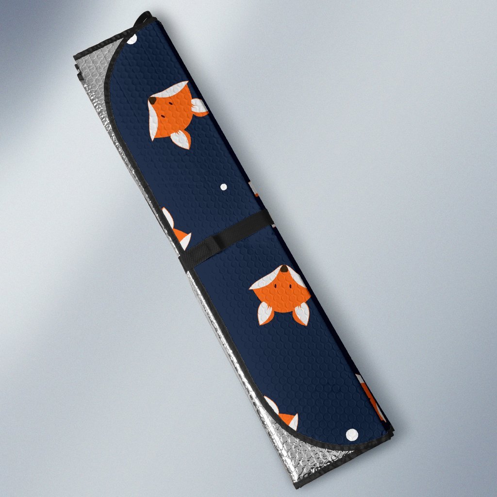Fox Pattern Print Car Sun Shade-grizzshop