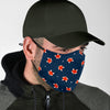 Fox Pattern Print Face Mask-grizzshop