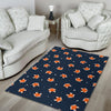 Fox Pattern Print Floor Mat-grizzshop