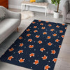 Fox Pattern Print Floor Mat-grizzshop