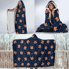 Fox Pattern Print Hooded Blanket-grizzshop