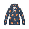 Fox Pattern Print Men Pullover Hoodie-grizzshop