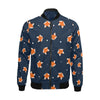 Fox Pattern Print Men's Bomber Jacket-grizzshop