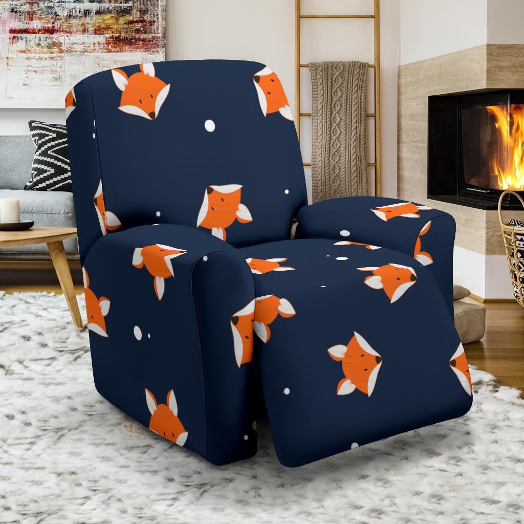 Fox Pattern Print Recliner Cover-grizzshop