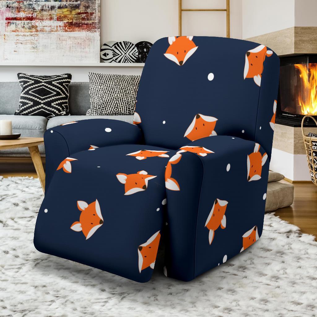 Fox Pattern Print Recliner Cover-grizzshop