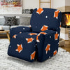 Fox Pattern Print Recliner Cover-grizzshop