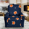 Fox Pattern Print Recliner Cover-grizzshop