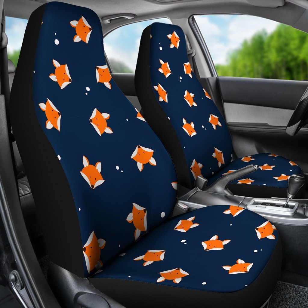 Fox Pattern Print Universal Fit Car Seat Cover-grizzshop