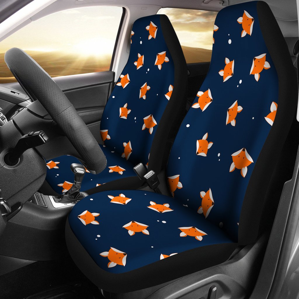 Fox Pattern Print Universal Fit Car Seat Cover-grizzshop