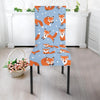 Fox Snow Pattern Print Chair Cover-grizzshop