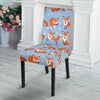 Fox Snow Pattern Print Chair Cover-grizzshop