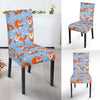 Fox Snow Pattern Print Chair Cover-grizzshop