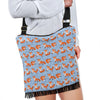 Fox Snow Pattern Print Crossbody Bags-grizzshop