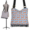 Fox Snow Pattern Print Crossbody Bags-grizzshop