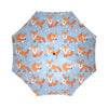 Fox Snow Pattern Print Foldable Umbrella-grizzshop