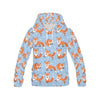 Fox Snow Pattern Print Men Pullover Hoodie-grizzshop