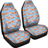 Fox Snow Pattern Print Universal Fit Car Seat Cover-grizzshop