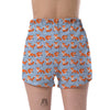 Fox Snow Pattern Print Women's Shorts-grizzshop