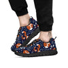 Fox Winter Print Pattern Black Sneaker-grizzshop