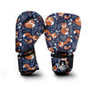 Fox Winter Print Pattern Boxing Gloves-grizzshop