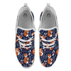 Fox Winter Print Pattern White Athletic Shoes-grizzshop