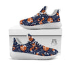 Fox Winter Print Pattern White Athletic Shoes-grizzshop