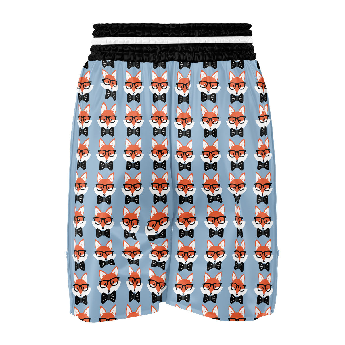 Fox With Glasses Print Pattern Boxing Shorts-grizzshop