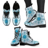 Fractal Mandala Women's Leather Boots-grizzshop