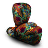 Fractal Psychedelic Print Pattern Boxing Gloves-grizzshop