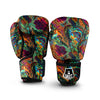 Fractal Psychedelic Print Pattern Boxing Gloves-grizzshop