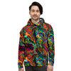 Fractal Psychedelic Print Pattern Men's Hoodie-grizzshop