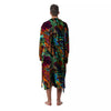 Fractal Psychedelic Print Pattern Men's Robe-grizzshop