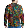 Fractal Psychedelic Print Pattern Men's Sweatshirt-grizzshop