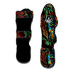 Fractal Psychedelic Print Pattern Muay Thai Shin Guards-grizzshop