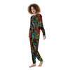 Fractal Psychedelic Print Pattern Women's Pajamas-grizzshop