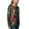 Fractal Psychedelic Print Pattern Women's Sweatshirt-grizzshop